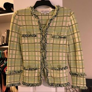 Beautiful St. John green jacket size 2